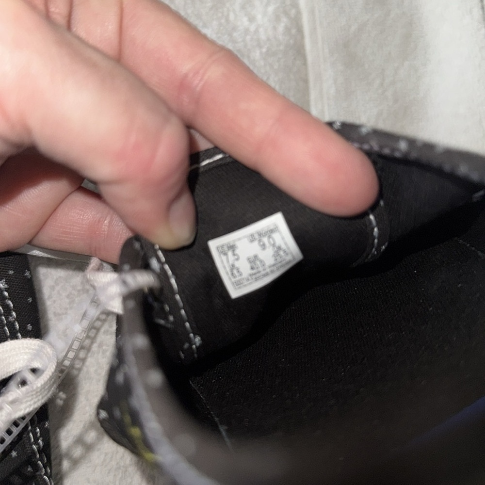 Vans (new) black with gray stars all over and cute skeletons on the sides. - Picture 9 of 9